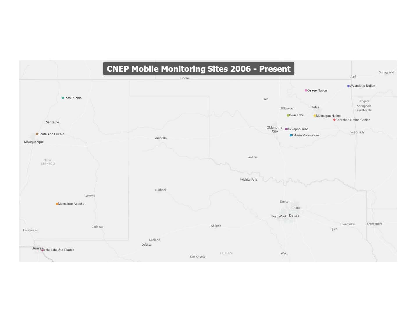 CNEP mobile monitoring sites 2006 - present